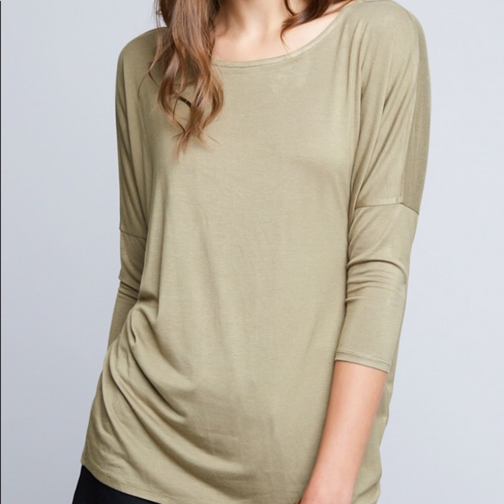 Batwing sleeve top